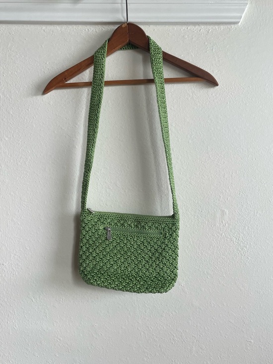 The Sak Handbags - The Sak Lime Green Small Boho Crochet Crossbody Bag